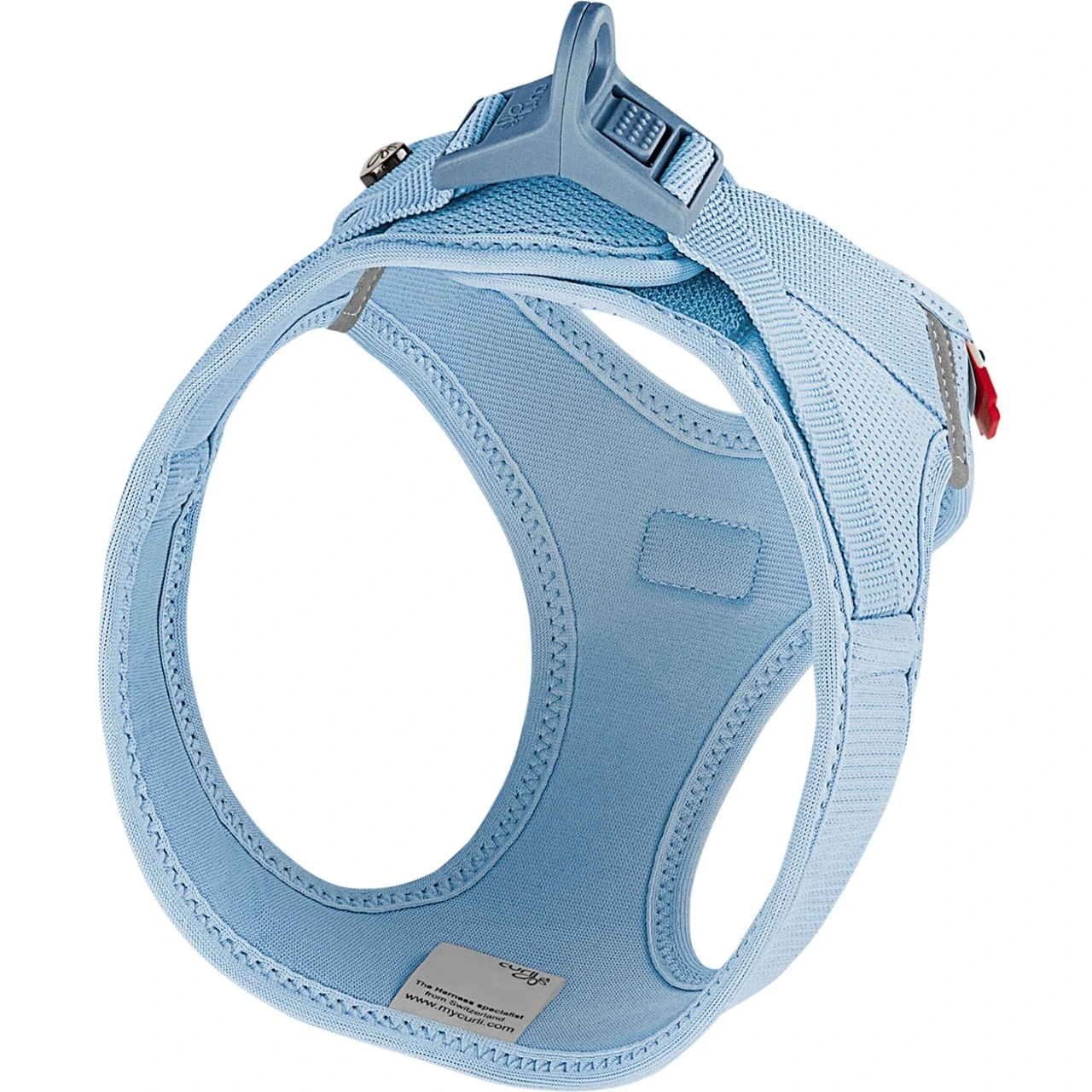 Curli Vest hundesele Clasp Air Mesh Skyblue S bryst 38-43 cm - let og sikker komfort